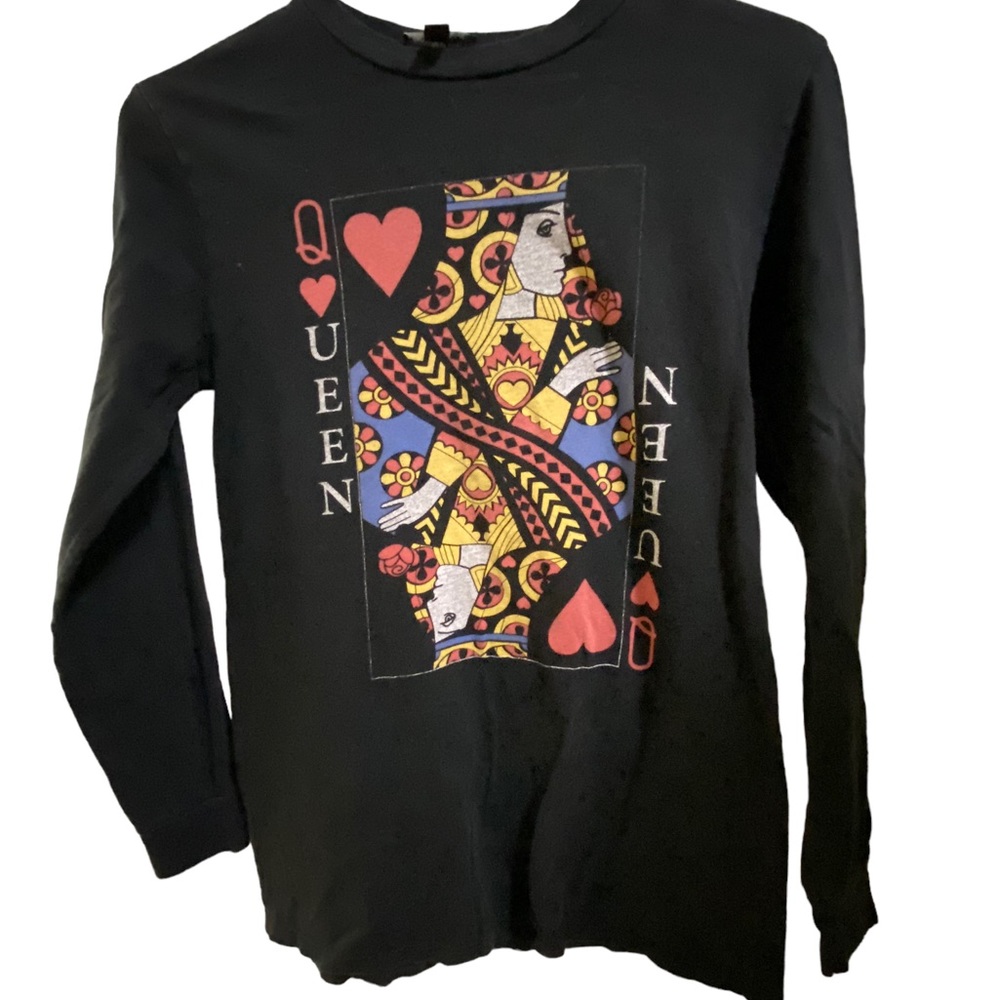 Nice QUEEN Rock Band Women’s XS Black Long Sleeve Graphic T-Shirt MINTY